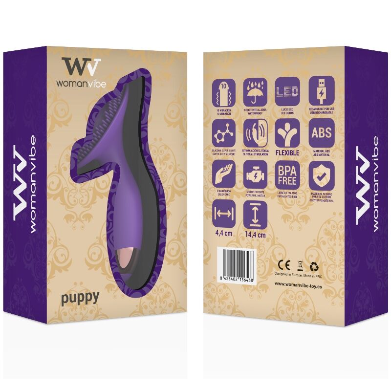 WOMANVIBE - STIMOLATORE RICARICABILE PUPPY IN SILICONE