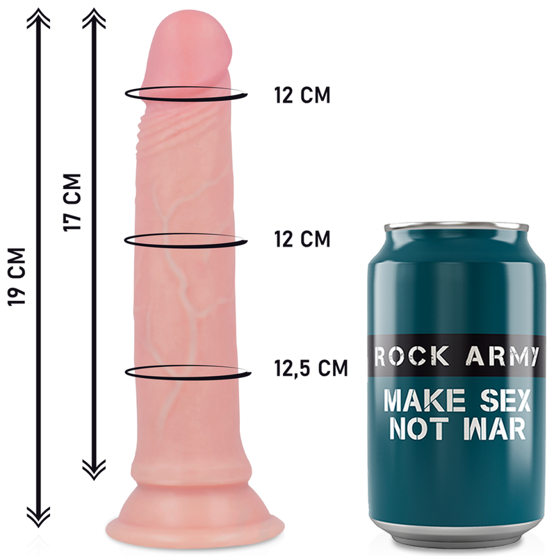 ROCKARMY - AVENGER HARNESS + DILDO A DOPPIA DENSITÀ 19 CM -O- 3.98 CM