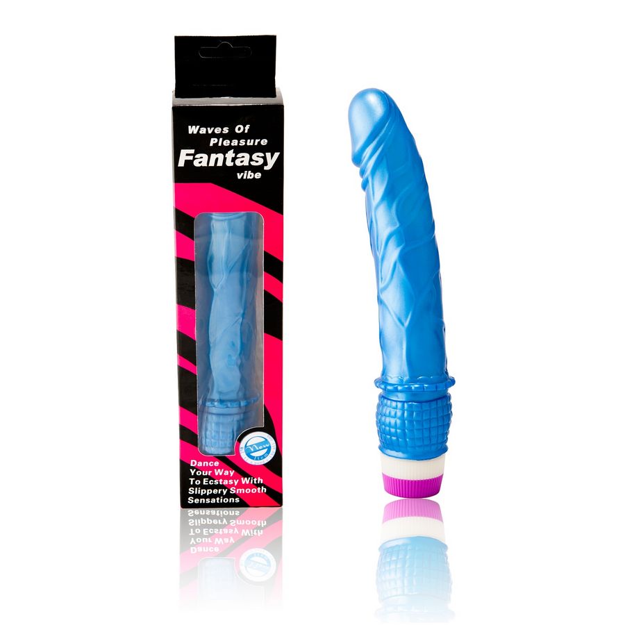 VIBRATORE REALISTICO WAVES OF PLEASURE 23 CM BLU