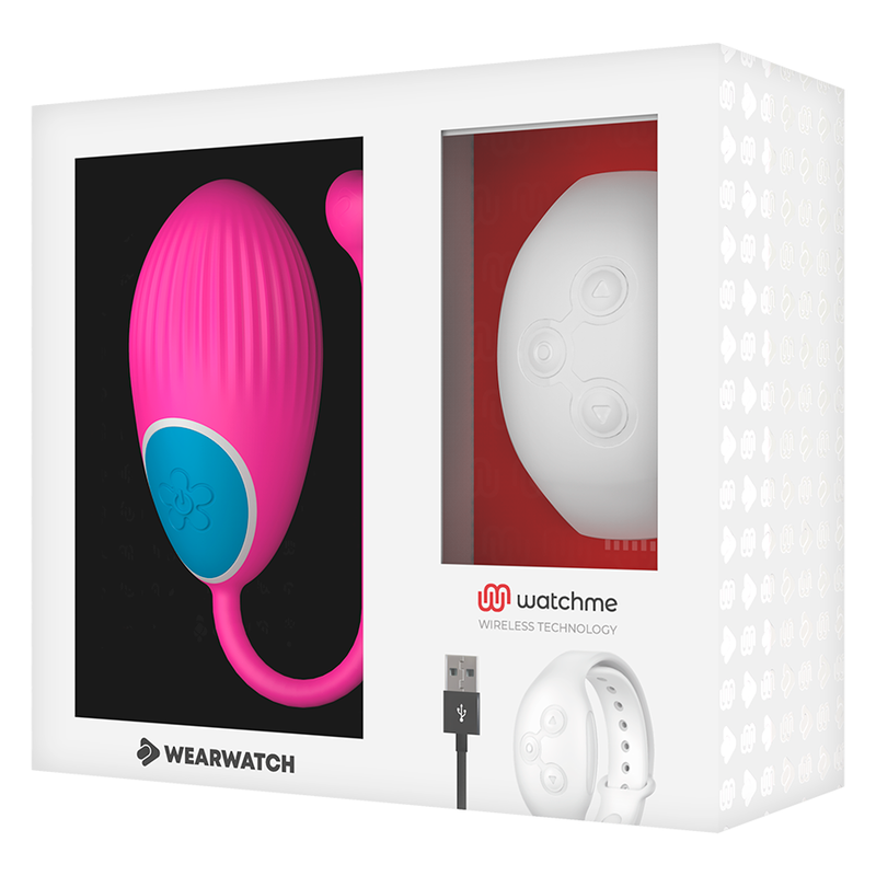 WEARWATCH - OVETTO VIBRANTE WATCHME A DOPPIA TECNOLOGIA FUCSIA / BIANCO NEVE