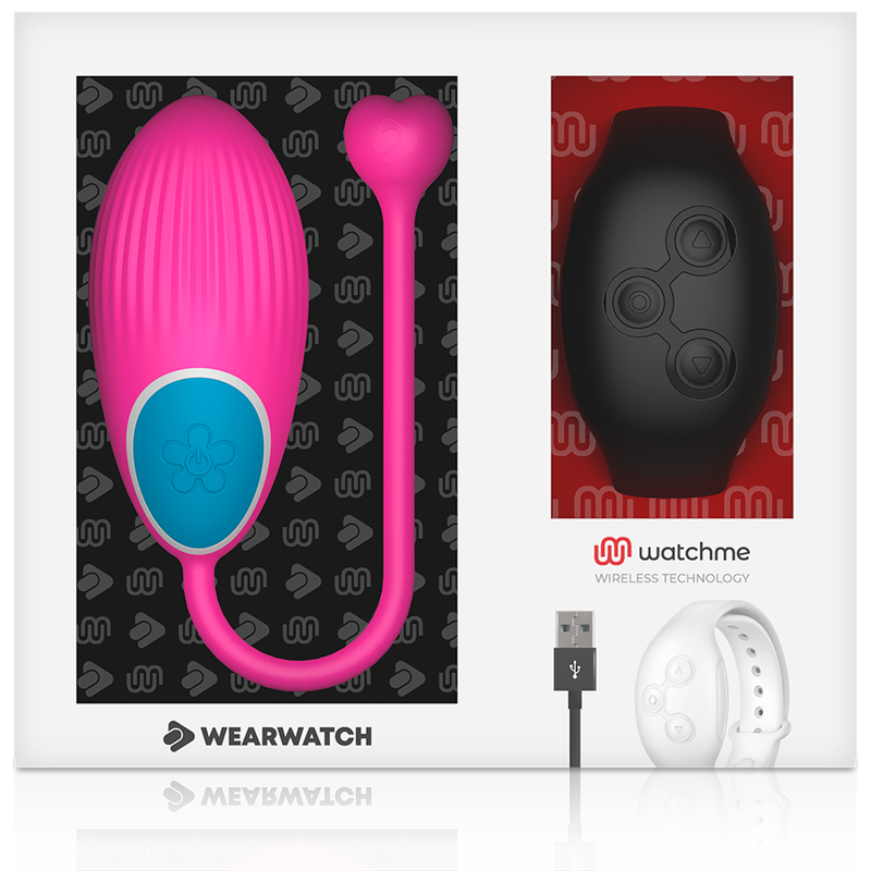 WEARWATCH - OVETTO VIBRANTE WATCHME A DOPPIA TECNOLOGIA FUCSIA / NERO
