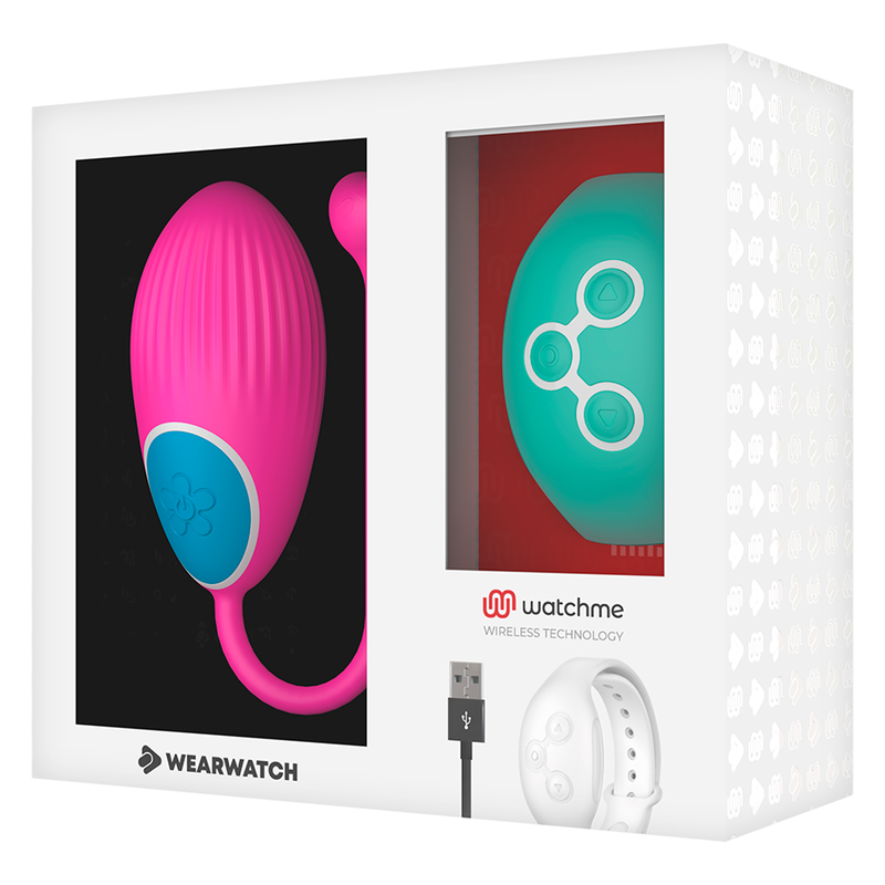 WEARWATCH - OVETTO VIBRANTE WATCHME A DOPPIA TECNOLOGIA FUCSIA / VERDEACQUA