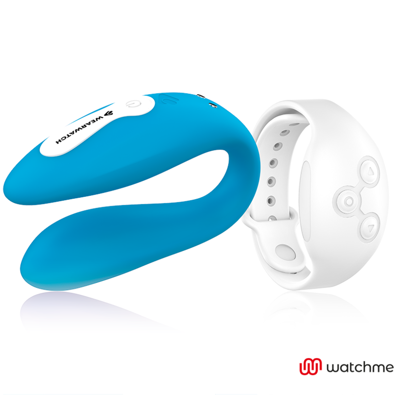 WEARWATCH - VIBRATORE DI COPPIA WATCHME A DOPPIA TECNOLOGIA AZZURRO / BIANCO NEVE