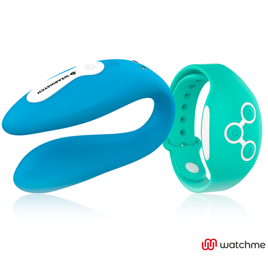 WEARWATCH - WATCHME VIBRATORE A DOPPIA TECNOLOGIA AZZURRO / ACQUAMARINA