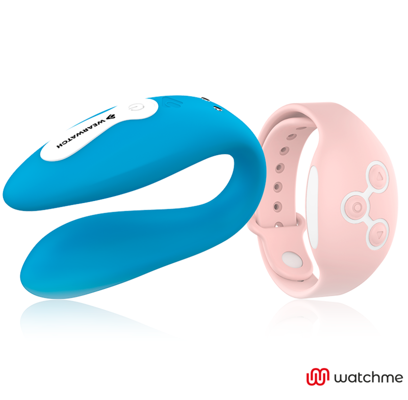 WEARWATCH - VIBRATORE DI COPPIA WATCHME A DOPPIA TECNOLOGIA AZZURRO / ROSA