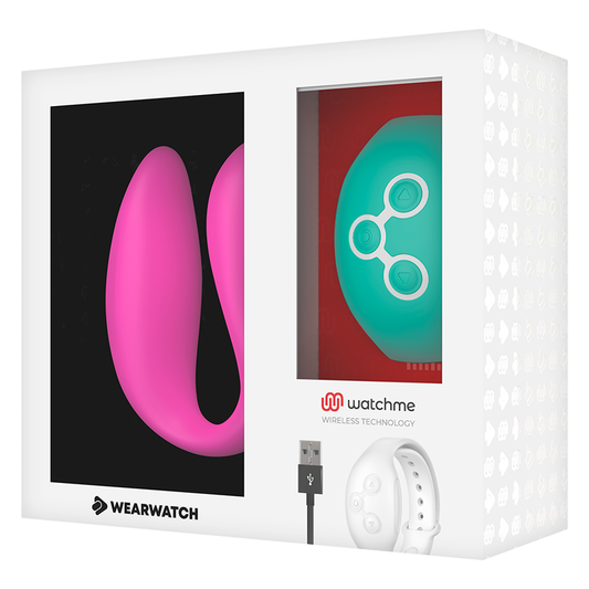 WEARWATCH -  VIBRATORE DI COPPIA CON WATCHME TECNOLOGY   FUCSIA / ACQUAMARINA