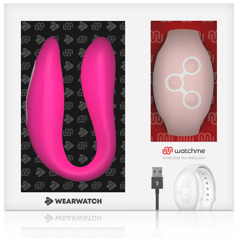 WEARWATCH - VIBRATORE DI COPPIA WATCHME A DOPPIA TECNOLOGIA FUCSIA / ROSA