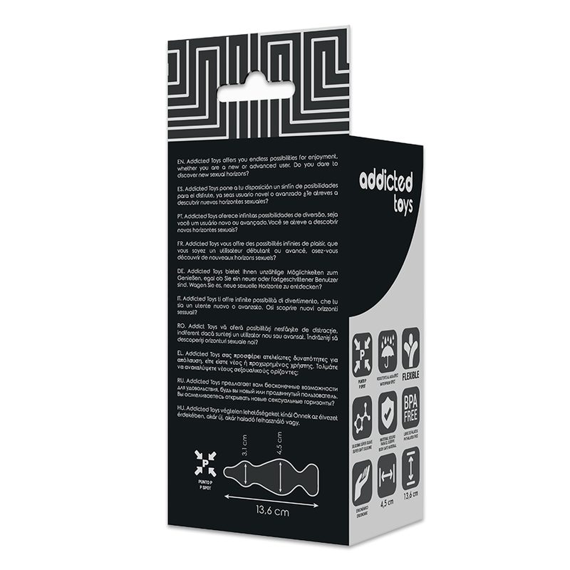 ADDICTED TOYS - PLUG  ANALE 13,6 CM NERO