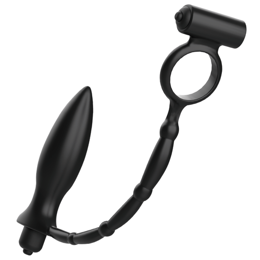 ADDICTED TOYS -  ANELLO VIBRANTE CON PLUG ANALE